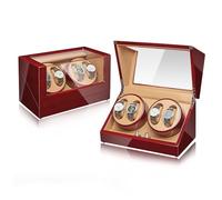 Scatola Carica Orologio Automatico 4+0 Watch Winder Per Orologi Da Polso Con Motore Silenzioso 5 Modalità Di Rotazione Alimentato Da Cavo USB Adatto