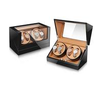 Scatola Carica Orologio Automatico 4+0 Watch Winder Per Orologi Da Polso Con Motore Silenzioso 5 Modalità Di Rotazione Alimentato Da Cavo USB Adatto