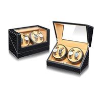 Scatola Carica Orologio Automatico 4+0 Watch Winder Per Orologi Da Polso Con Motore Silenzioso 5 Modalità Di Rotazione Alimentato Da Cavo USB Adatto