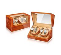Scatola Carica Orologio Automatico 4+0 Watch Winder Per Orologi Da Polso Con Motore Silenzioso 5 Modalità Di Rotazione Alimentato Da Cavo USB Adatto