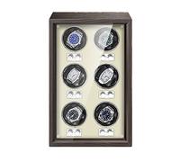 Scatola Carica Orologio Con Display LCD E Telecomando Luce LED Per Riporre Gli Orologi Pulsante Di Sblocco Caricatore Automatico Di Orologi Dal Design Ultra-silenzioso ( Color : White , Size : 4+0 )