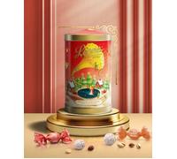 SCATOLA CARILLON IN LATTA REGALO NATALE LEONE TORINO CON CRI CRI ASSORTITI 130gr