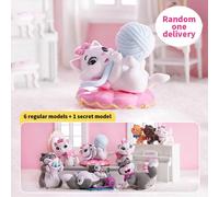 Scatola cieca con statuina di gatto soffice Disney - Un regalo per la fidanzata, carino decoro per l' ufficio (consegna casuale 1 pezzo) Tagli UnicaPolicloruri di vinile