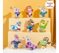 Scatola cieca della serie "Zootopia Run! City Chase", con figure di Judy/Nick e altri personaggi, forma dinamica del personaggio, materiale PVC pregiato, ornamento da scrivania e figura da collezione