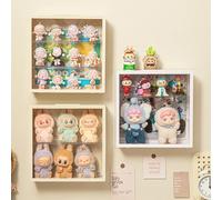 Scatola cieca espositore portaoggetti decorazione espositore da appendere a parete armadio a mano antipolvere in acrilico trasparente antipolvere