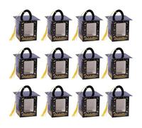 Scatola Cioccolatini Cappello Di Laurea,Confezione da 12 Pezzi con Nappina e Finestra Trasparente - Scatole Cupcake Per Festa Di Laurea Con Finestra Trasparente,per Studenti Universitari di Scuola