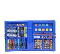 Scatola Colori per Bambini di Sonic - con Pennarelli, Acquarelli e Adesivi - Set Cancelleria per Scuola con Righello per Tratti Definiti - Prodotto Originale Elaborato in Spagna