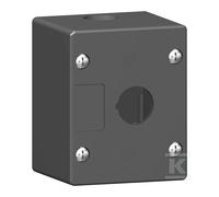 Scatola comando vuota 1 foro Fi22 nera plastica XALG01