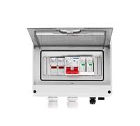 Scatola combinatrice solare fotovoltaica DC Protezione contro le sovratensioni da fulmine 1 ingresso 1 uscita DC 600V fusibile SPD HT scatola impermeabile IP65(20A DC MCB)