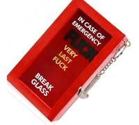 Scatola compatta in legno per puzzle, con parte anteriore in poliacrilato e portachiavi, per la sicurezza e la luce, dimensioni 10 x 18 x 5,5 cm