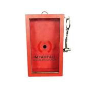 Scatola compatta in legno per puzzle, con parte anteriore in poliacrilato e portachiavi, per la sicurezza e la luce, dimensioni 10 x 18 x 5,5 cm