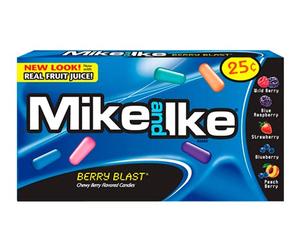 Scatola completa di caramelle USA MIKE & IKE BLAST Flavour - Confezione da 24 x 22 g