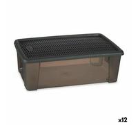 Scatola con Coperchio Stefanplast Elegance Grigio 19,5 x 11,5 x 33 cm Plastic
