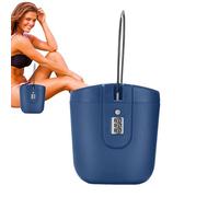Scatola con lucchetto da spiaggia, impermeabile, con codice combinato, portatile, 2 l, grande capacità per viaggi, agente immobiliare, oggetti personali