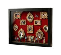 Scatola con silhouette mini museo fai-da-te, scatola delle del museo in miniatura personalizzata, kit cornice delle con , cornice in miniatura da 11 pezzi con 8 figurine