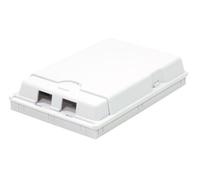 Techly Professional 363623 Scatola di Connessione Indoor FTTH per 2 Fibre, 2 adattatori, IP20 Bianco