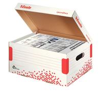 Scatola container Speedbox - Small - 25,2x35,5cm - dorso 19,3 cm - bianco e ros