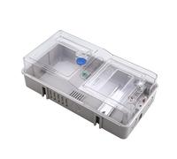 Scatola contatore elettrico con coperchio trasparente per contatori monofase e custodia per contatori elettrici di facile lettura, alloggiamento elettrico denso