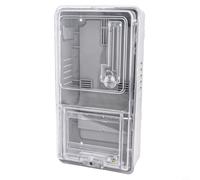 Scatola contatore elettrico monofase trasparente a 6 circuiti con guscio ignifugo in PC per casa, scuola, uso commerciale, impermeabile e resistente (A)