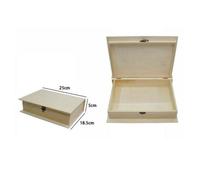 SCATOLA CONTENITORE BOX ASTUCCIO IN LEGNO DECOUPAGE PORTAGIOIE COFANETTO 53464A