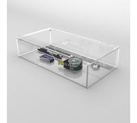 Scatola contenitore cm 25x10 in plexiglass trasparente varie altezze