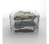 Scatola contenitore cm 25x25 in plexiglass trasparente varie altezze