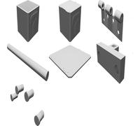 Scatola Contenitore con Cerniere Tema Super Mario Bros Stampato 3D Decor