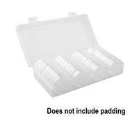 Scatola contenitore contenitore custodia per capsule monete durevole con 60 pz e