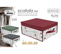 SCATOLA CONTENITORE ORGANIZER BOX BIANCHERIA SALVASPAZIO ARMADIO 605030 cm