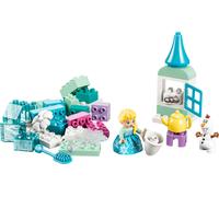 LEGO DUPLO Disney Scatola Creativa di Frozen con Elsa e Olaf - Giochi Didattici per la Motricità Fine dei Piccoli - Set Montessori con 2 Personaggi - Regalo per Bambini e Bambine dai 2 Anni - 10462