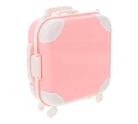 Scatola Custodia per bagagli con simulazione scatole storage box toys for dollhouse giocattolo per arredamento della casa delle bambole plastica rosa TOYANDONA