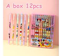 Scatola da 12 penne gel serie e Minnie, cancellabile da 0,5 mm, ideali per l'uso e come regalo di compleanno o per le feste per gli