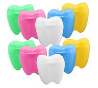 Scatola da 20 contenitori per denti da latte, protezione per il cambio dei denti, per bambini, primo dente per bambini, collana con da latte, contenitore di per i