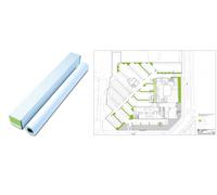 SCATOLA DA 20 ROTOLI CARTA PLOTTER GR.90 H. CM 42 X 50 METRI ANIMA 5 CM
