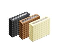 Scatola da 24 penne, astucci vuoti con coperchio trasparente, espositore per penne per confezioni regalo di Natale (nero, beige, bronzo)