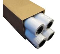 SCATOLA DA 4 ROTOLI CARTA PLOTTER Imbustati Singolarmente - Carta Bianca Rapidissima Asciugatura GR. 80 H 61 CM LUNGHEZZA METRI 50 ANIMA 5 CM
