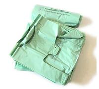 Scatola da 500 Shopper biodegradabili compostabili cm 30+9+9x60 da Grammi 13.5 Ideali per Raccolta Umido o asporto +10 Sacchi Trasparenti in plastica XXL per Raccolta indifferenziata o plastica