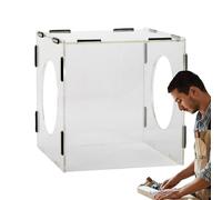 Scatola da collezione di polvere - Scacchetta per lucidatrice chiusa acrilica per intaglio e macinazione | Workstation da tavolo trasparente per lucidatura, resina, artigianato di gioielli, strumenti