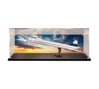 Scatola da collezione trasparente in acrilico, compatibile con Lego 10318 Concorde Building Block Model Dust Storage Box (solo scatola) (solo scatola) (spray posteriore)