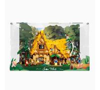 Scatola da collezione trasparente in acrilico, compatibile con Lego 4324 2 Biancaneve e la cabina dei nani nel bosco, scatola per la polvere (solo scatola)