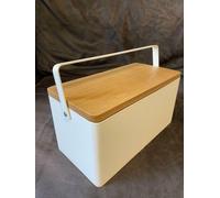 Scatola da cucire in acciaio Yamazaki 5061 bianca L27 x P14 x H13,5 cm L10,6"...