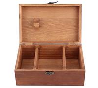 Scatola da Cucito in Legno con Kit da Cucito Cestino da Cucito Kit di Riparazione per Cuciture Strumenti da Cucito Fai-Da-Te Custodia per Riporre Il Filo Dell'Ago per Cucire a Mano (Empty Box)