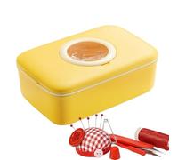 Scatola da cucito, organizer compatto per cucito, custodia da viaggio per cucito, kit - cucito con lente d'ingrandimento, bobine di filo e strumenti da sartoria per casa e in viaggio