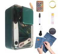 Scatola da cucito per da cucito - Scatola da cucito da viaggio portatile a 2 strati con | Portaoggetti da cucito multifunzionale per fili, strumenti, e artigianato, custodia