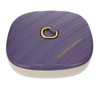 Scatola da dadi divisa con snack a piatto di frutta coperchio che servono la