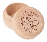 Scatola Da Dente - Box Da Tappeto In Legno | Custodia Di Conservazione Rustica Con Coperchio Per I Primi Denti | Regalo Speciale Per Il Titolare Della Memoria Per Le Ragazze Dei Ragazzi | Ideale Per I