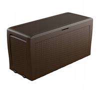 Scatola da giardino Keter Samoa Rattan 270 L con maniglie integrate