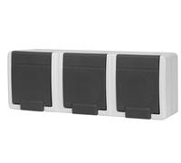 Scatola da incasso 3 scomparti con messa a terra AQUANT 5043-10