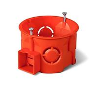 Scatola da incasso 60 mm piastra di collegamento con viti rossa PK-60 PRO 0284-01/90 pezzi/piastra di copertura elettrica 5901752632127