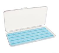 Scatola da pesca a mosca con cerniera resistente alla corrosione e rivestimento in silicone non poroso per una gestione igienica ed efficiente dell'esca (grande)